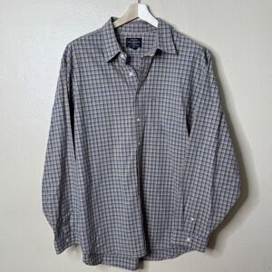 Ralph Lauren Shirt Mens 2XT Button Up Long Sleeve Plaid Pocket Vintage Flag Logo